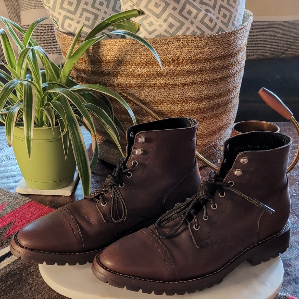 THURSDAY Brown Leather Boots